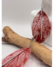 "EDICIÓN TRANSPARENCIA" PENDIENTES ARTESANOS DE HOJA NATURAL