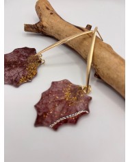 "EDICIÓN TRANSPARENCIA" PENDIENTES ARTESANOS DE HOJA NATURAL