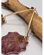 "EDICIÓN TRANSPARENCIA" PENDIENTES ARTESANOS DE HOJA NATURAL