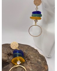 PENDIENTES DE CRISTAL MARINO O LÁGRIMAS DE SIRENA