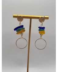 PENDIENTES DE CRISTAL MARINO O LÁGRIMAS DE SIRENA