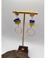 PENDIENTES DE CRISTAL MARINO O LÁGRIMAS DE SIRENA