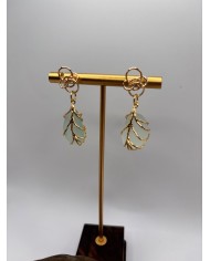 PENDIENTES ARTESANOS DE CRISTAL MARINO