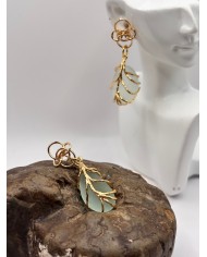 PENDIENTES ARTESANOS DE CRISTAL MARINO