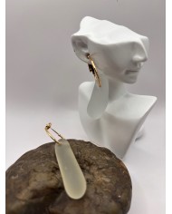 PENDIENTES ARTESANOS DE CRISTAL MARINO