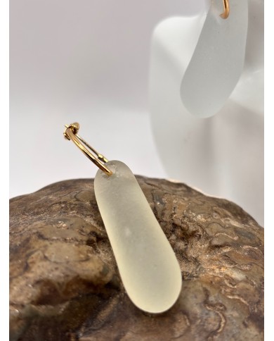 PENDIENTES ARTESANOS DE CRISTAL MARINO