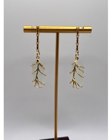 PENDIENTES DE CRISTAL MARINO