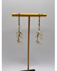 PENDIENTES ARTESANOS DE CRISTAL MARINO O LÁGRIMAS DE SIRENA