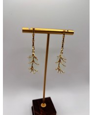 PENDIENTES DE CRISTAL MARINO