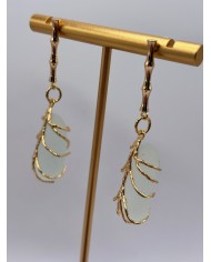 PENDIENTES DE CRISTAL MARINO