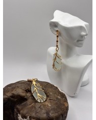 PENDIENTES DE CRISTAL MARINO