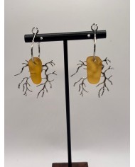 EDICIÓN LIMITADA CRISTAL MARINO PENDIENTES ARTESANOS