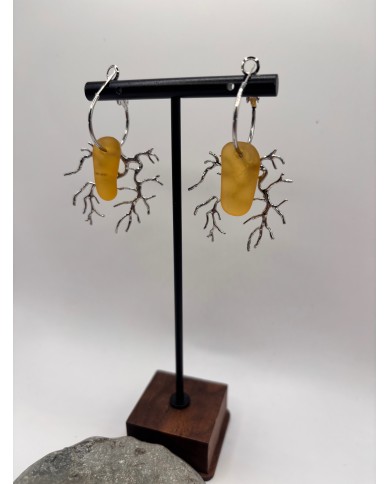 EDICIÓN LIMITADA CRISTAL MARINO PENDIENTES ARTESANOS