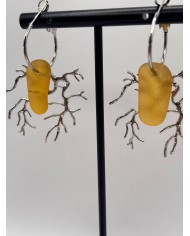 EDICIÓN LIMITADA CRISTAL MARINO PENDIENTES ARTESANOS