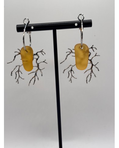 EDICIÓN LIMITADA CRISTAL MARINO PENDIENTES ARTESANOS