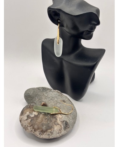 PENDIENTES DE CRISTAL MARINO O LÁGRIMAS DE SIRENA