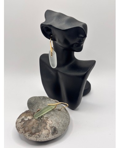 PENDIENTES DE CRISTAL MARINO O LÁGRIMAS DE SIRENA