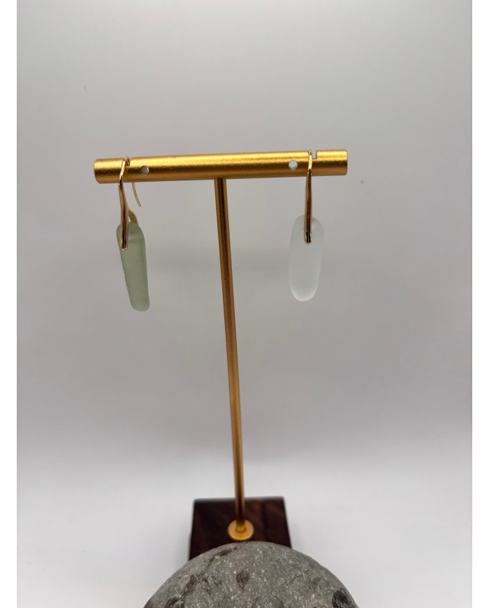 PENDIENTES DE CRISTAL MARINO O LÁGRIMAS DE SIRENA