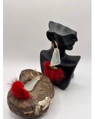 PENDIENTES DE  CRISTAL MARINO O LÁGRIMAS DE SIRENA