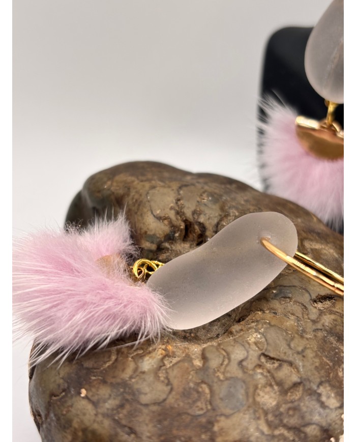 PENDIENTES DE CRISTAL MARINO O LÁGRIMAS DE SIRENA