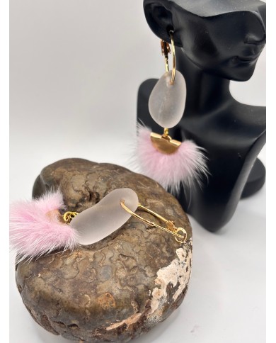 PENDIENTES DE CRISTAL MARINO O LÁGRIMAS DE SIRENA