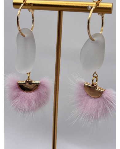 PENDIENTES DE CRISTAL MARINO O LÁGRIMAS DE SIRENA