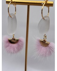 PENDIENTES DE CRISTAL MARINO O LÁGRIMAS DE SIREN