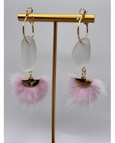 PENDIENTES DE CRISTAL MARINO O LÁGRIMAS DE SIRENA