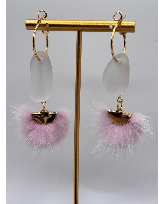 PENDIENTES DE CRISTAL MARINO O LÁGRIMAS DE SIRENA