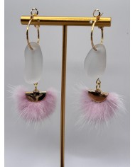 PENDIENTES DE CRISTAL MARINO O LÁGRIMAS DE SIRENA