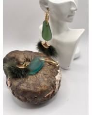 PENDIENTES DE CRISTAL MARINO O LÁGRIMAS DE SIREN