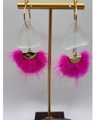 PENDIENTES DE CRISTAL MARINO O LÁGRIMAS DE SIREN