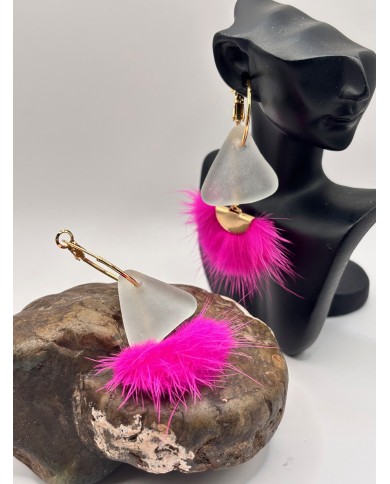 PENDIENTES DE CRISTAL MARINO O LÁGRIMAS DE SIRENA