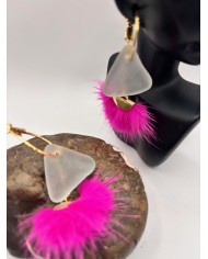 PENDIENTES DE CRISTAL MARINO O LÁGRIMAS DE SIRENA