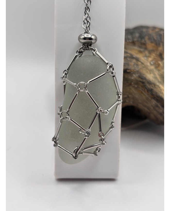 COLLAR  DE CRISTAL MARINO