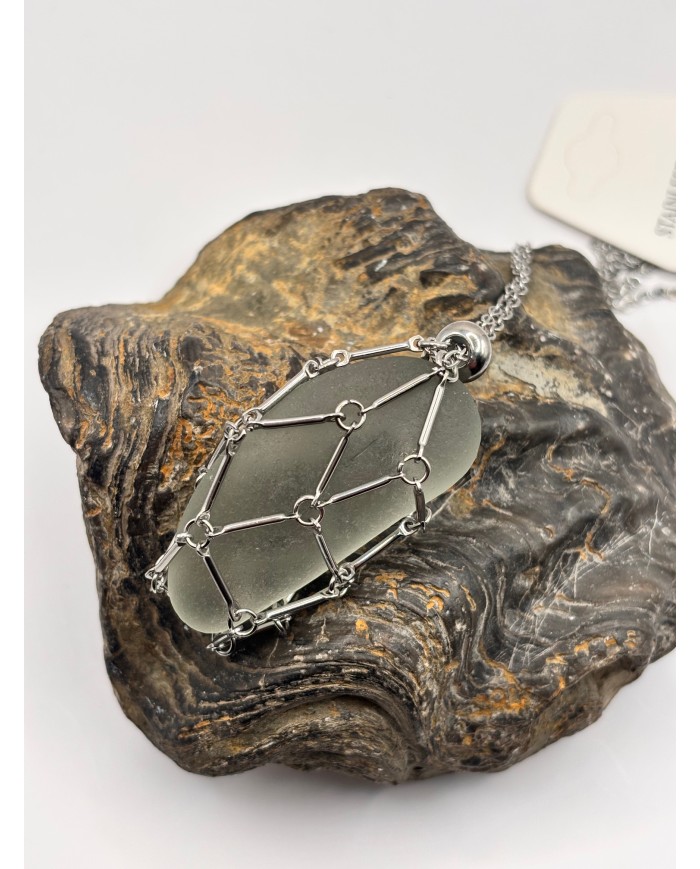 COLLAR  DE CRISTAL MARINO