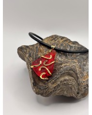 COLLAR ARTESANO DE CRISTAL MARINO