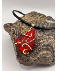 COLLAR ARTESANO DE CRISTAL MARINO