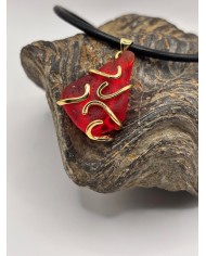 COLLAR ARTESANO DE CRISTAL MARINO