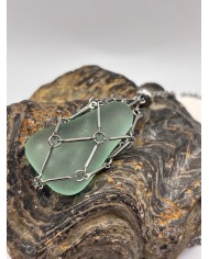 COLLAR ARTESANO DE CRISTAL MARINO