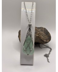 COLLAR ARTESANO DE CRISTAL MARINO