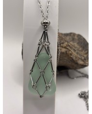 COLLAR ARTESANO DE CRISTAL MARINO