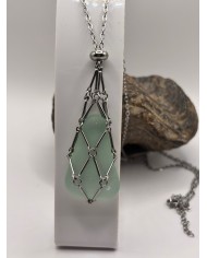 COLLAR ARTESANO DE CRISTAL MARINO