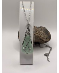 COLLAR ARTESANO DE CRISTAL MARINO