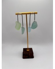 PENDIENTES DE CRISTAL  MARINO