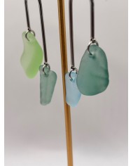 PENDIENTES DE CRISTAL  MARINO