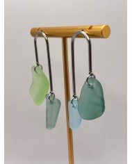 PENDIENTES DE CRISTAL  MARINO