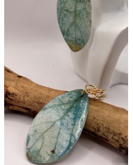 PENDIENTES ARTESANOSDE HOJA NATURAL ESQUELETIZAD