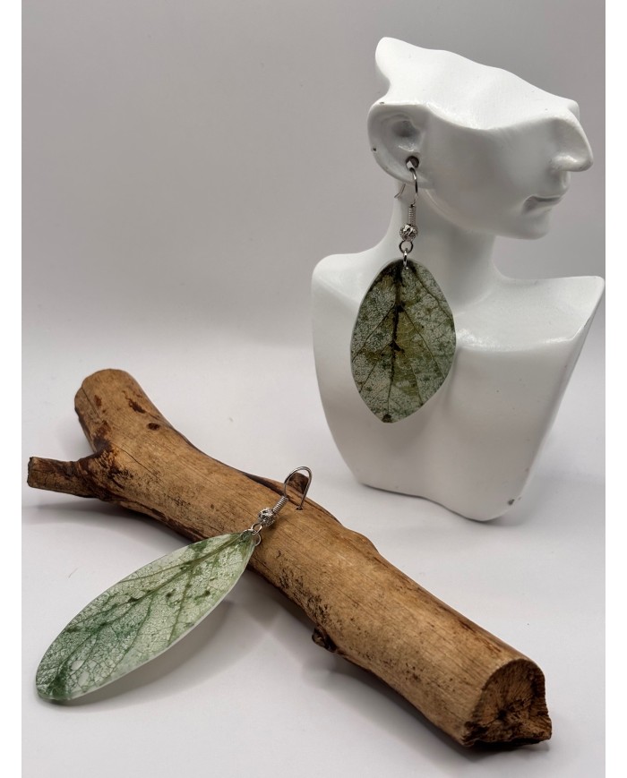 EDICIÓN LIMITADA PENDIENTES ARTESANOS DE HOJA NATURAL