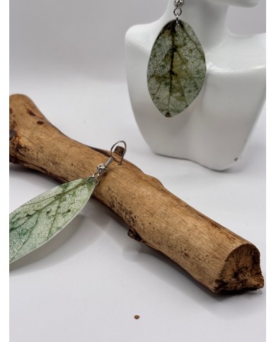 EDICIÓN LIMITADA PENDIENTES ARTESANOS DE HOJA NATURAL